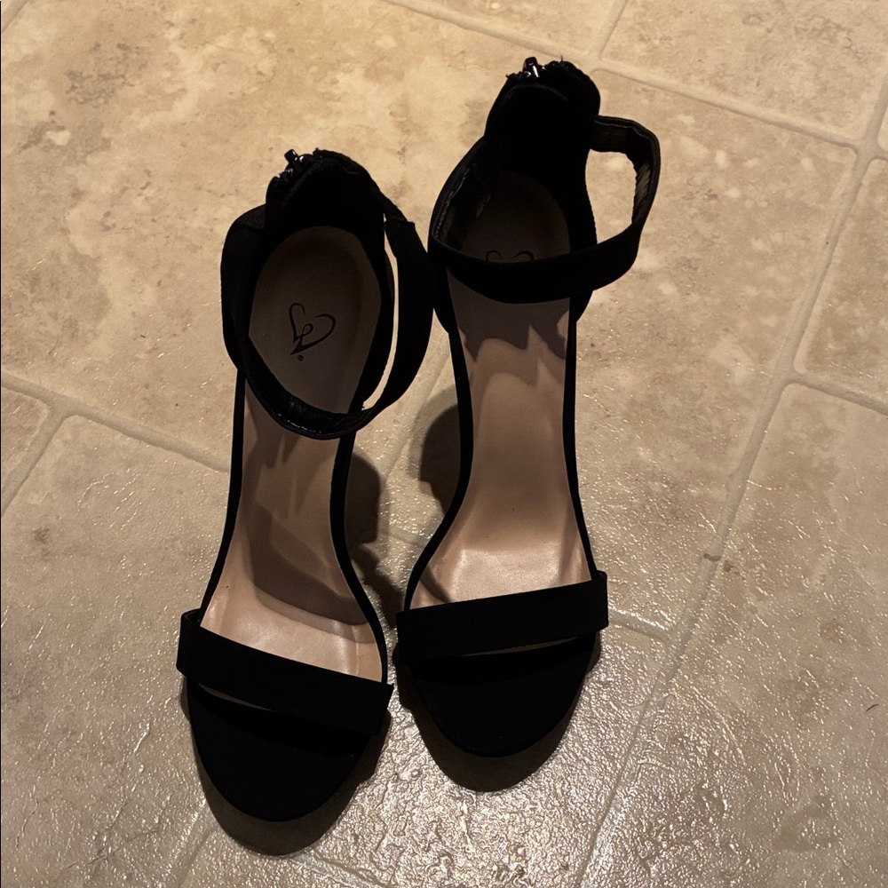 Windsor Black Strappy Heels